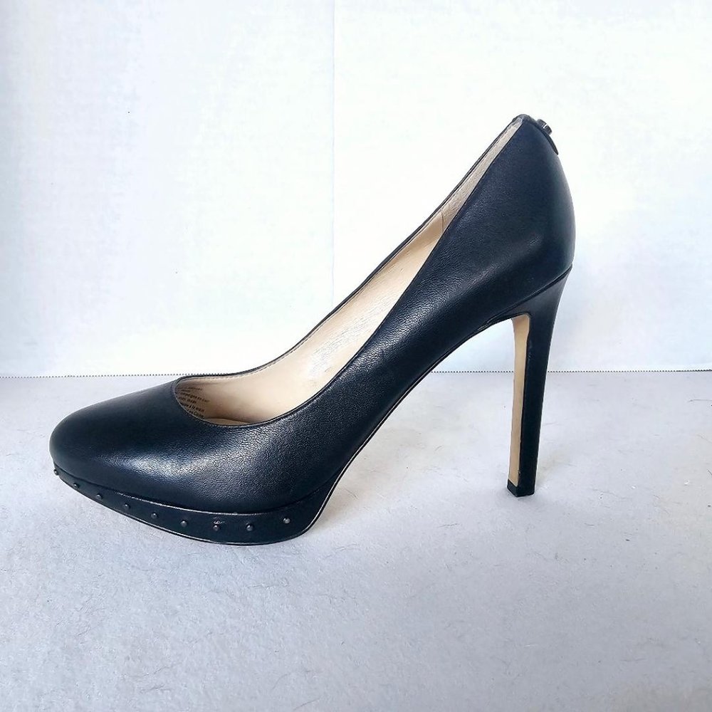 Karl Lagerfeld Stiletto Heels/ Designer Black Platform Pumps‎ Size 8.5 EUC